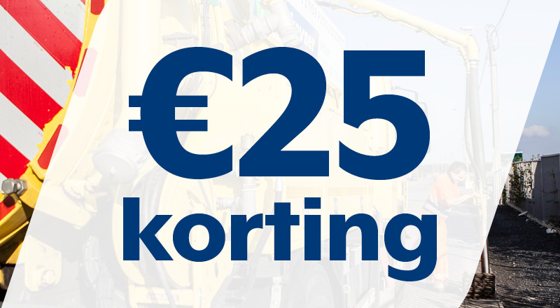 25 euro korting op ruimdienst